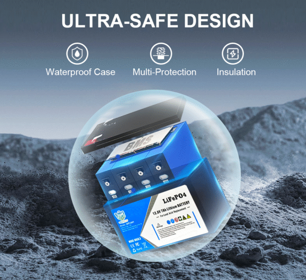 12v/12.8v 7ah lifepo4 battery series