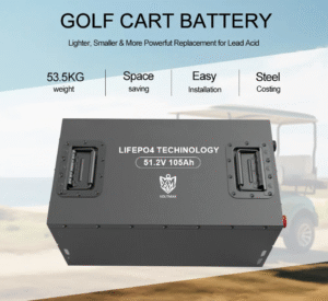 51.2v 105ah lithium golf cart battery