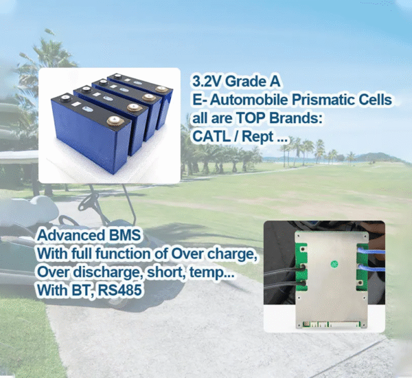 51v 60ah lifepo4 battery for golf cart