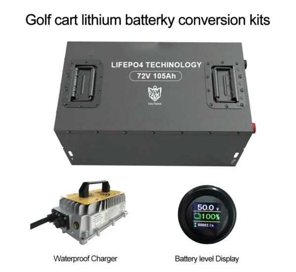 lithium golf cart batteries 72v 105ah lifepo4 battery